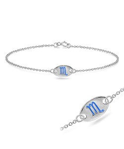 Scorpio Silver Bracelet BRS-148